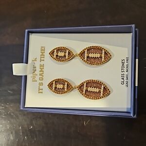 Football Earrings by Piper K